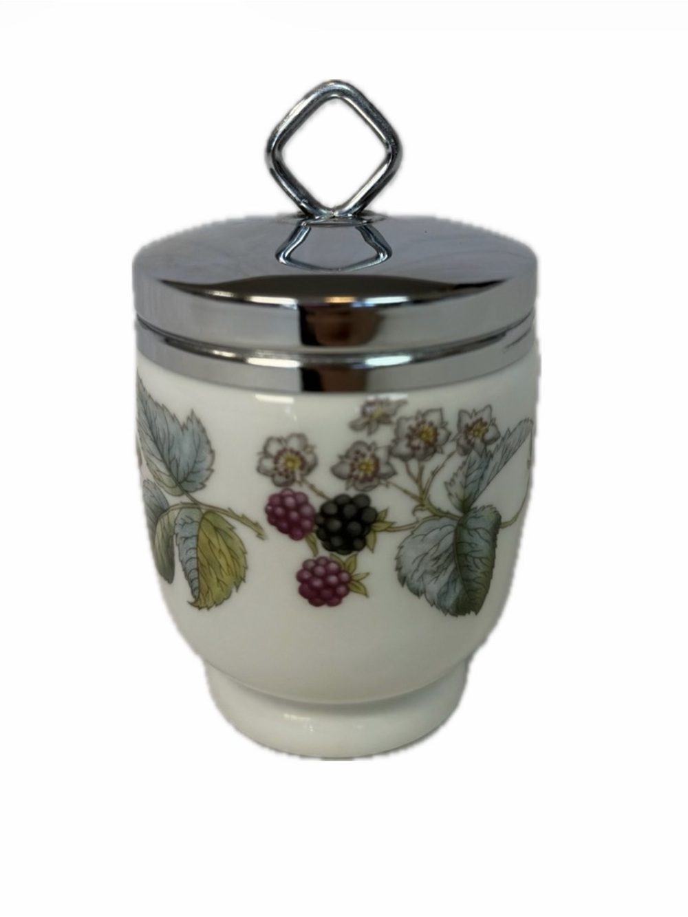 Vintage Royal Worcester Fine Porcelain Lavinia Pattern King Egg Coddler England